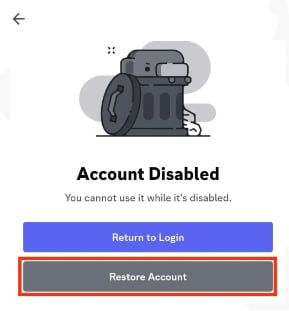 Discord Account Banned