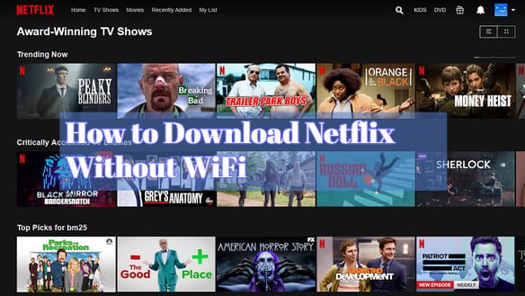 How to Download Netflix Without WiFi